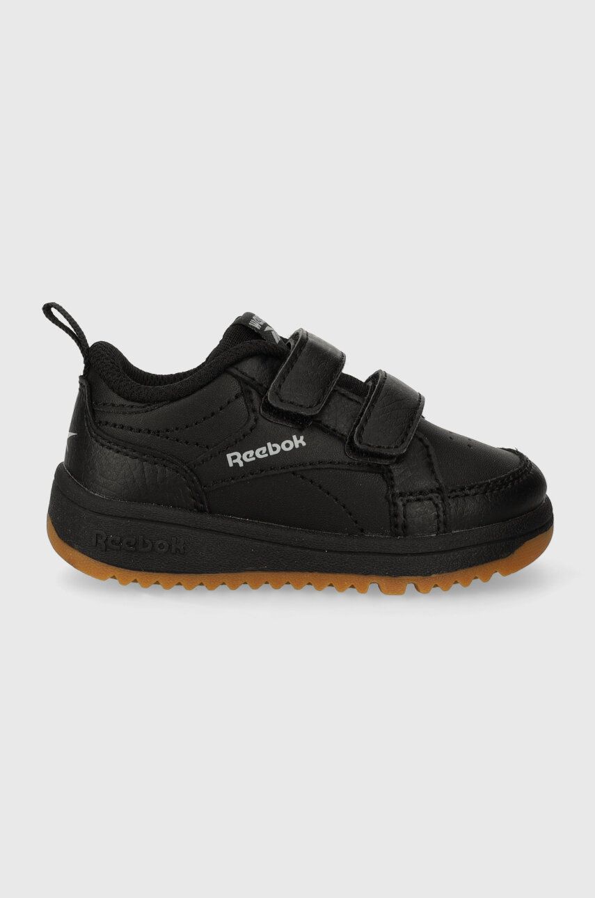 Dětské sneakers boty Reebok Classic CLASP LOW černá barva - černá - Svršek: Umělá hmota