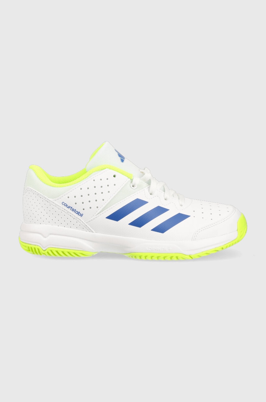 Levně Dětské sneakers boty adidas Performance COURT STABIL JR bílá barva