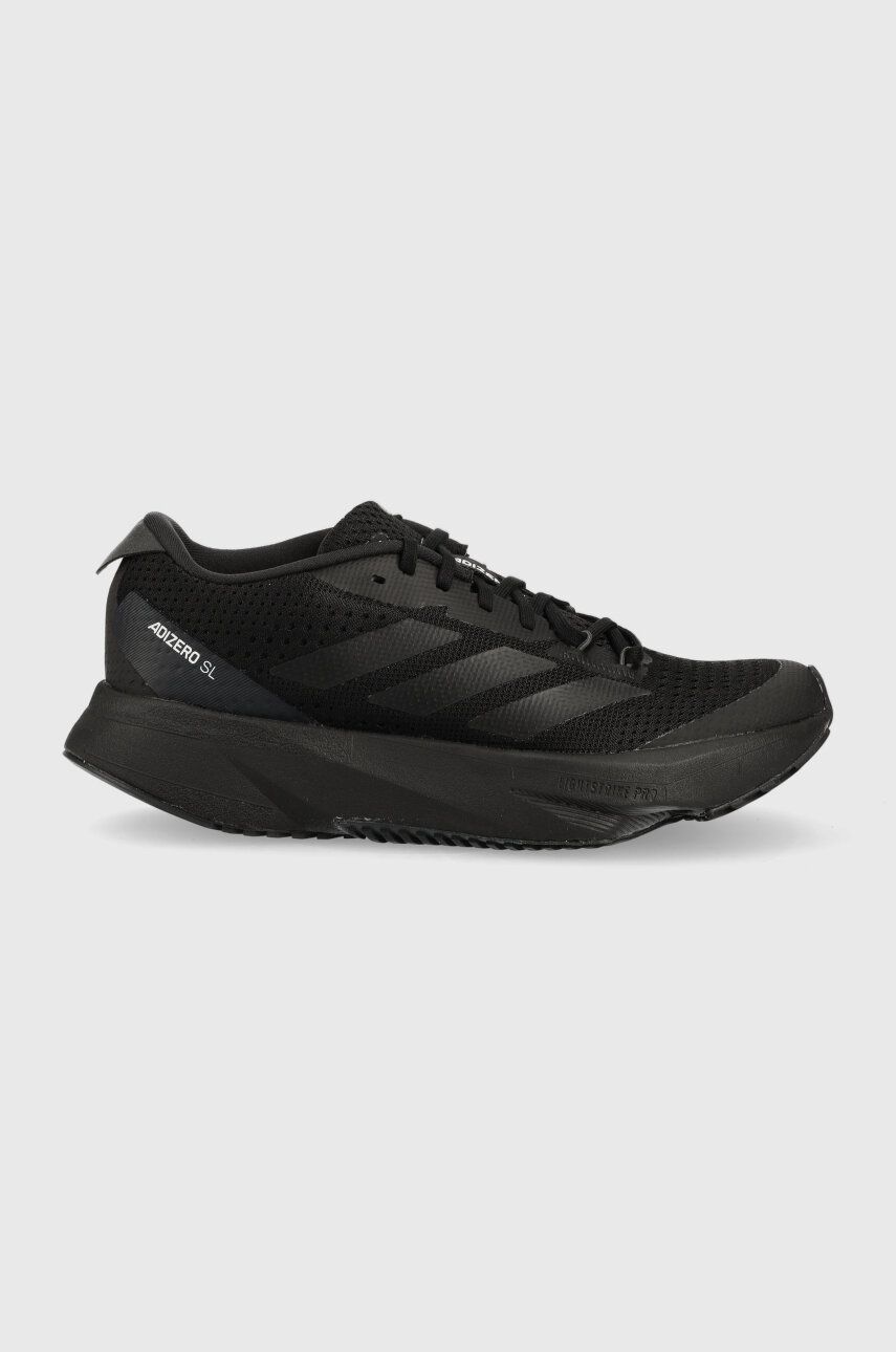 Dětské sneakers boty adidas Performance ADIZERO černá barva - černá -  Svršek: Textilní materiá