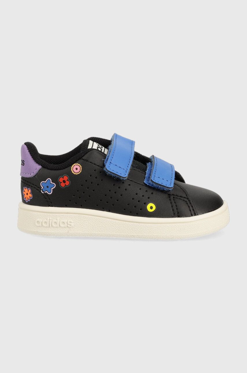 Dětské sneakers boty adidas ADVANTAGE CF I černá barva - černá -  Svršek: Umělá hmota