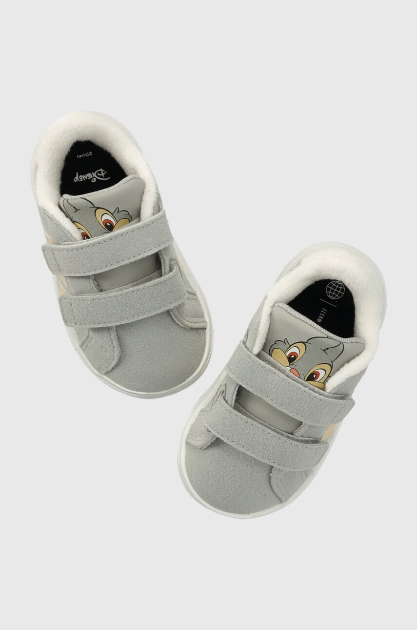 

Дитячі кросівки adidas x Disney, GRAND COURT Thumper колір сірий