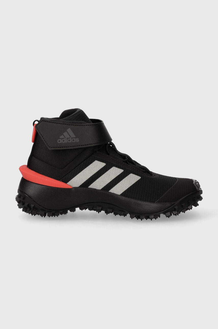 Levně Dětské boty adidas FORTATRAIL EL K černá barva