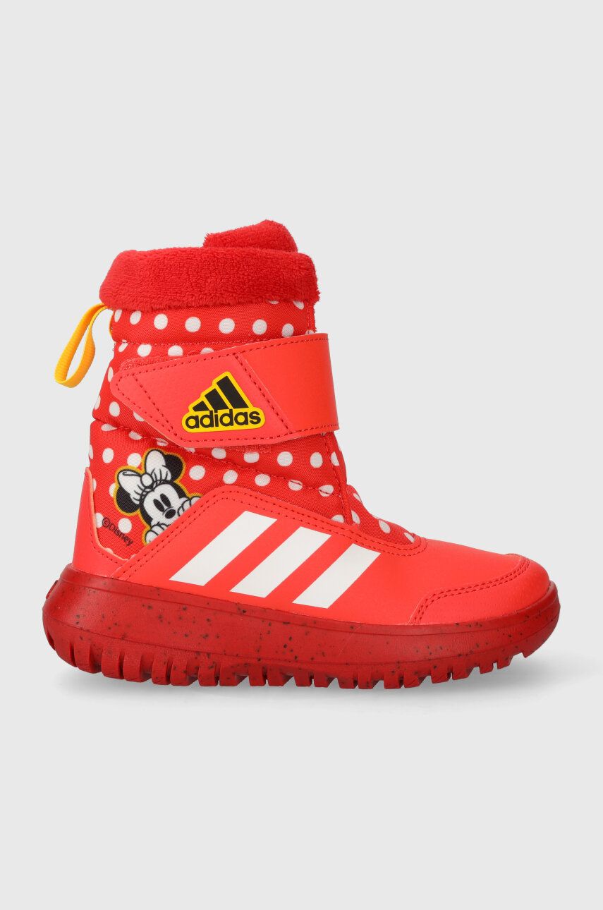 Dětské sněhule adidas Winterplay Minnie C červená barva - červená - Svršek: Umělá hmota