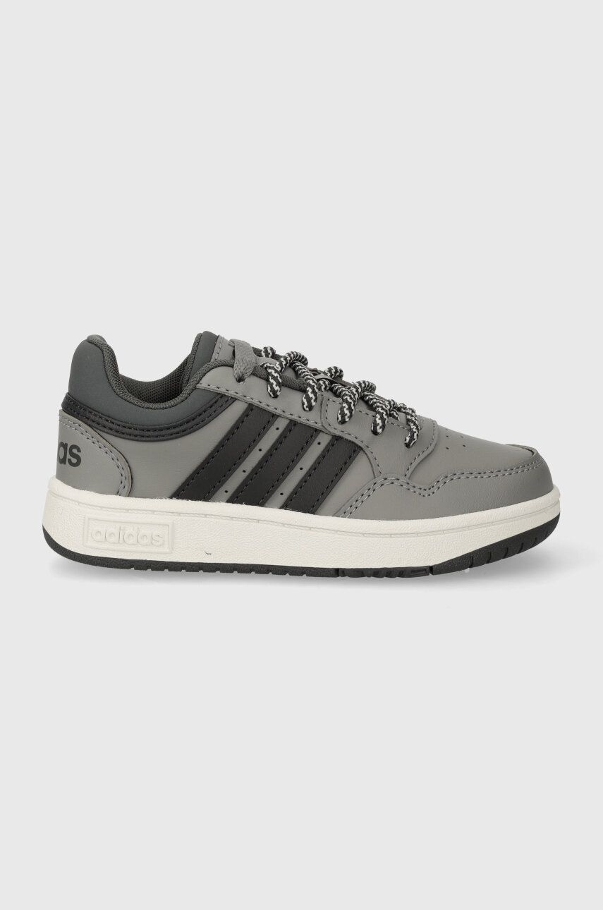 Levně Dětské sneakers boty adidas Originals HOOPS 3.0 K šedá barva