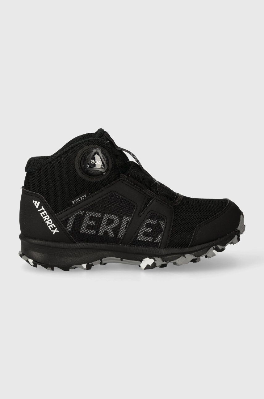 Levně Dětské boty adidas TERREX IF7508 BOA MID R.RD CBLACK/FTWWHT černá barva