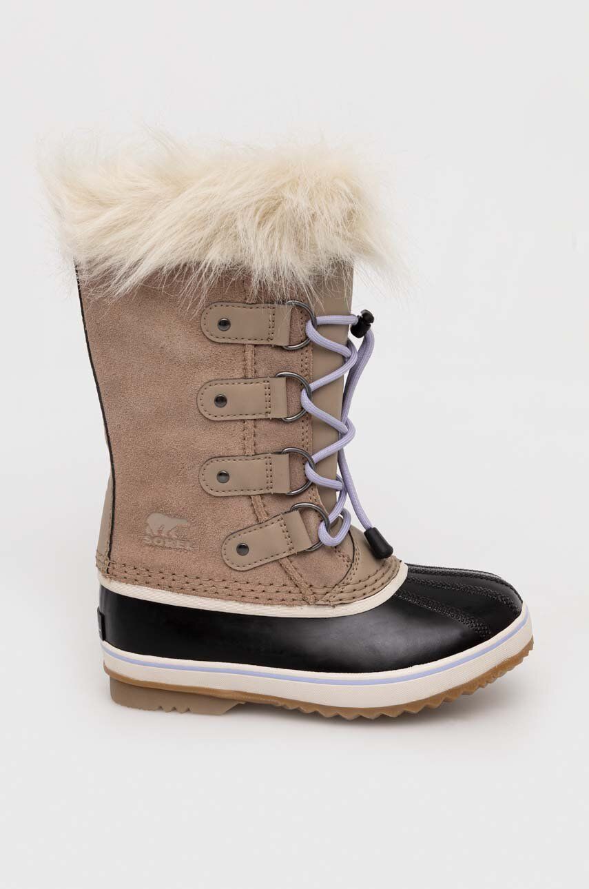 Sorel cizme de iarna copii 1855201 culoarea bej, YOUTH JOAN OF ARCTIC DTV