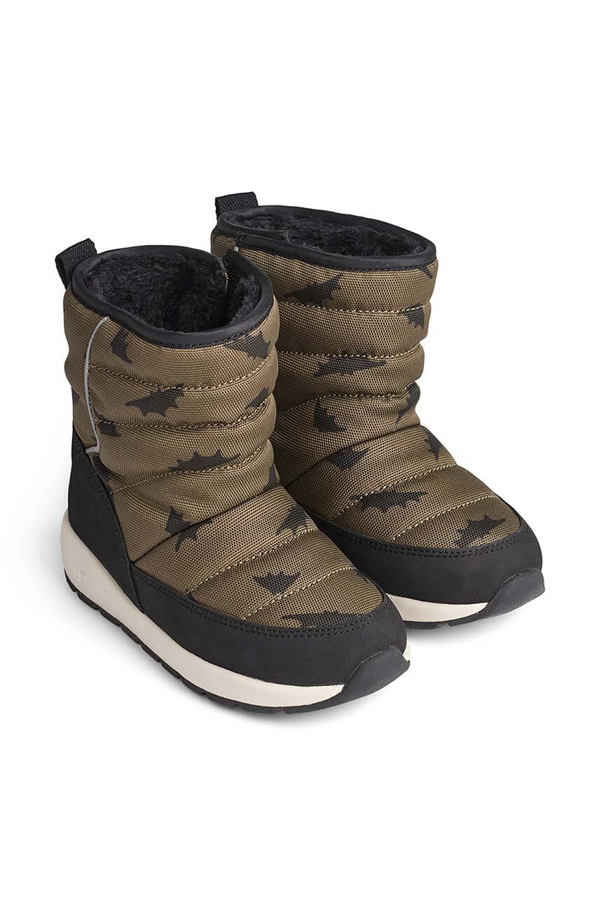 Dětské zimní boty Liewood zelená barva - zelená - Svršek: Textilní materiál Vnitřek: Přírodní k