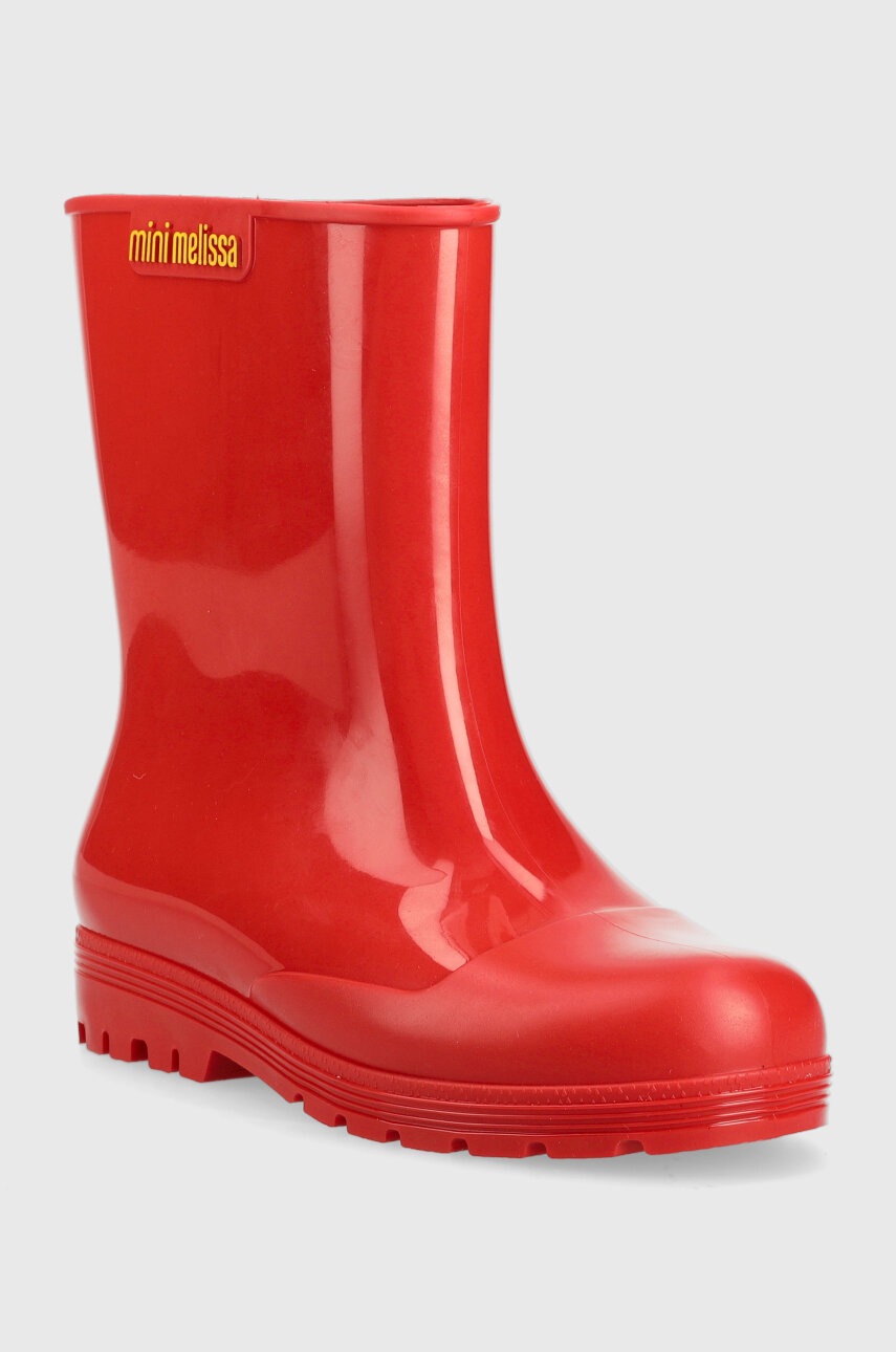 Дитячі гумові чоботи Melissa WELLY INF колір червоний Дитячі гумові чоботи Melissa WELLY INF колір червоний