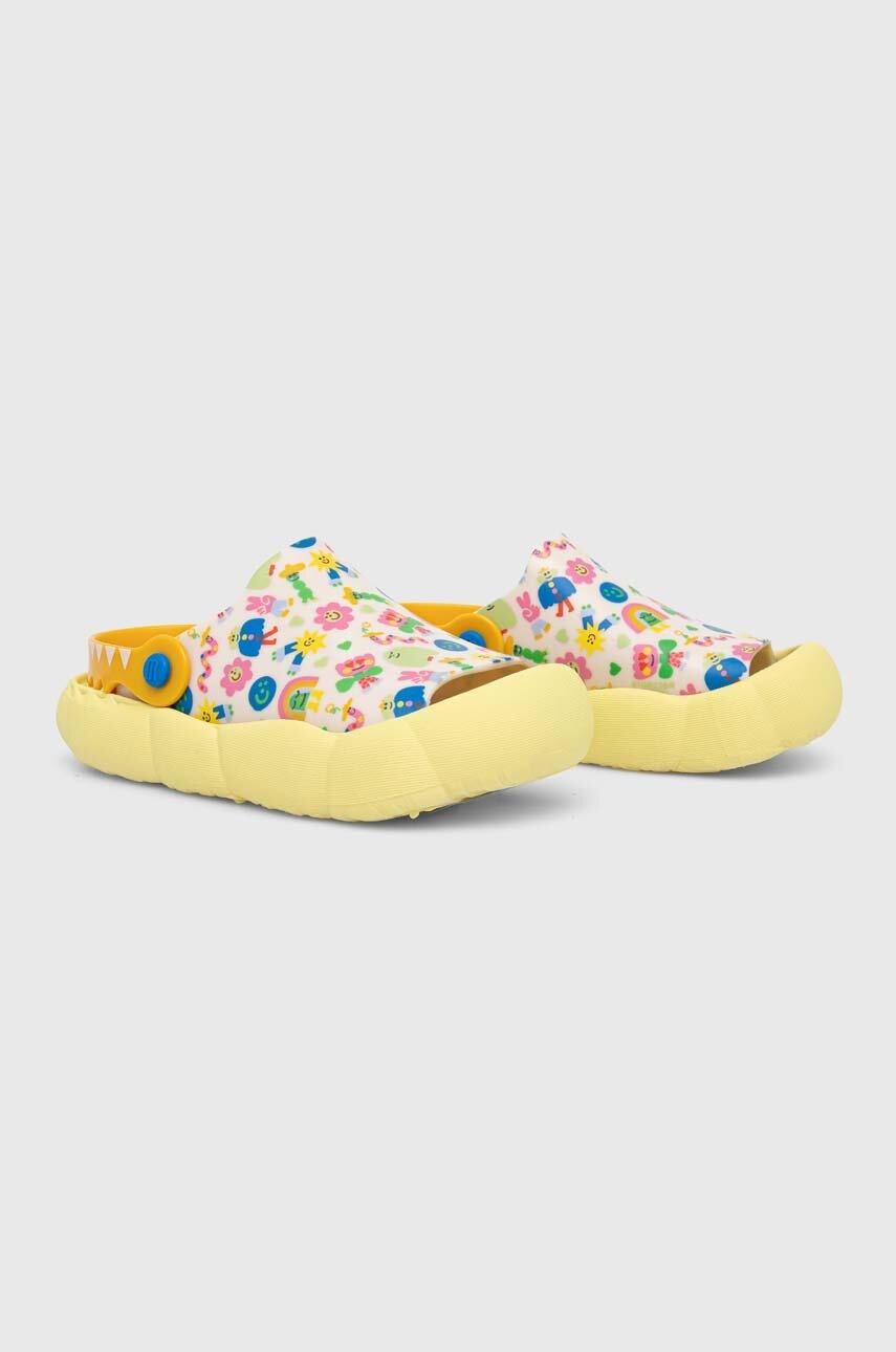 Детские шлепанцы Melissa CRIATURA + FABULA INF цвет жёлтый Детские шлепанцы Melissa CRIATURA + FABULA INF цвет жёлтый