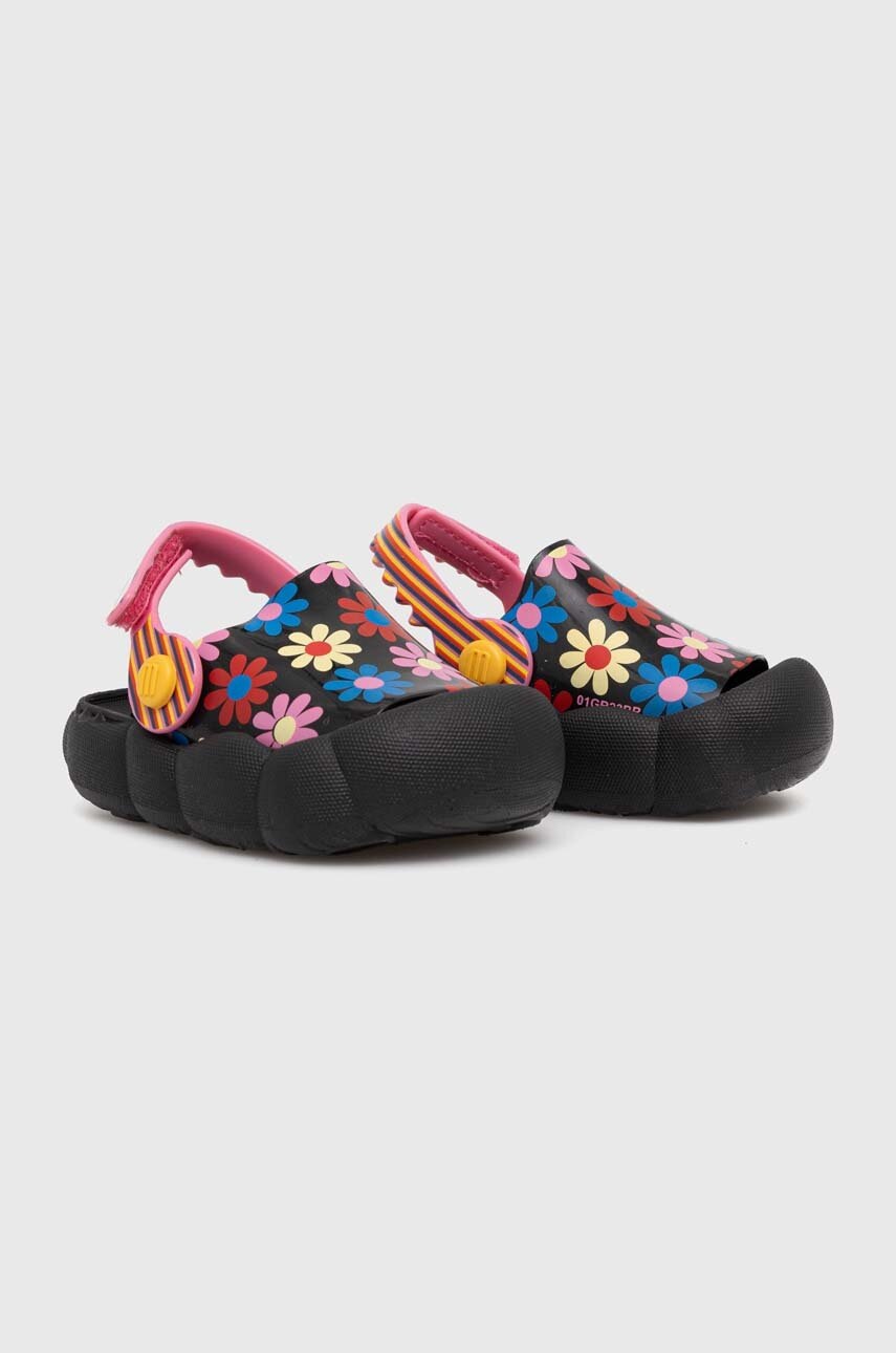 Дитячі шльопанці Melissa CRIATURA + FABULA BB колір чорний