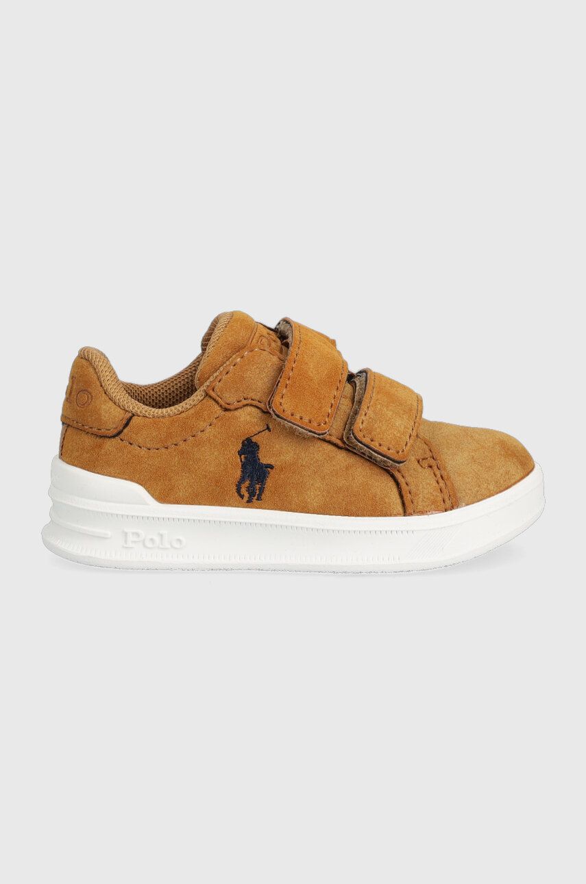 Dětské sneakers boty Polo Ralph Lauren béžová barva - béžová - Svršek: Umělá hmota Vnitřek: Tex