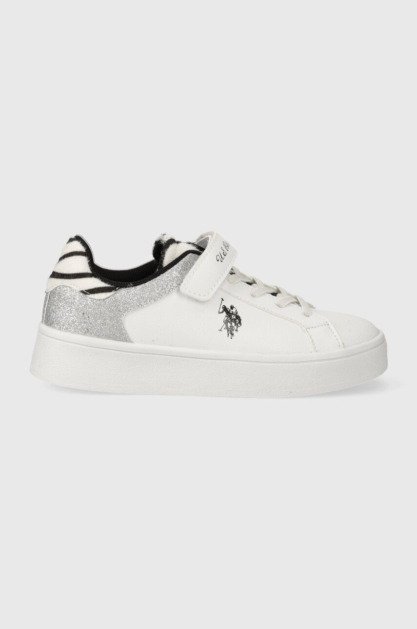 U.S. Polo Assn. sneakers pentru copii culoarea alb - Shoppu.