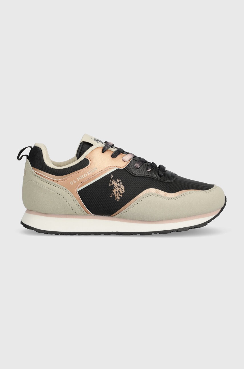 Levně Dětské sneakers boty U.S. Polo Assn. černá barva