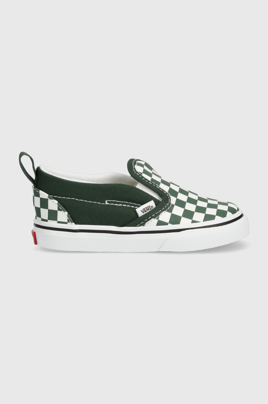 Vans tenisi copii TD Slip-On V culoarea verde