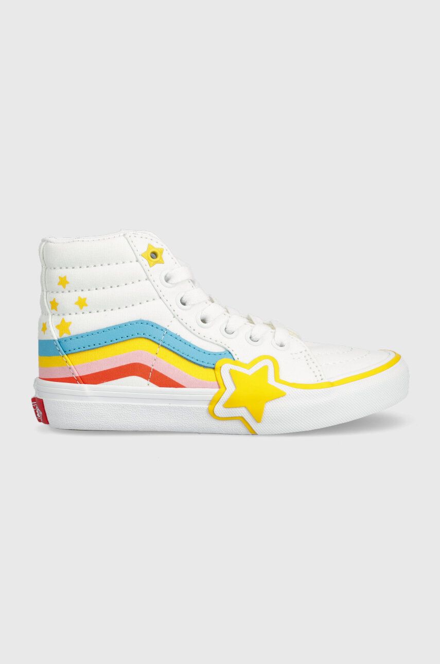 Dětské tenisky Vans SK8-Hi Rainbow Star bílá barva - bílá -  Svršek: Textilní materiál Vni