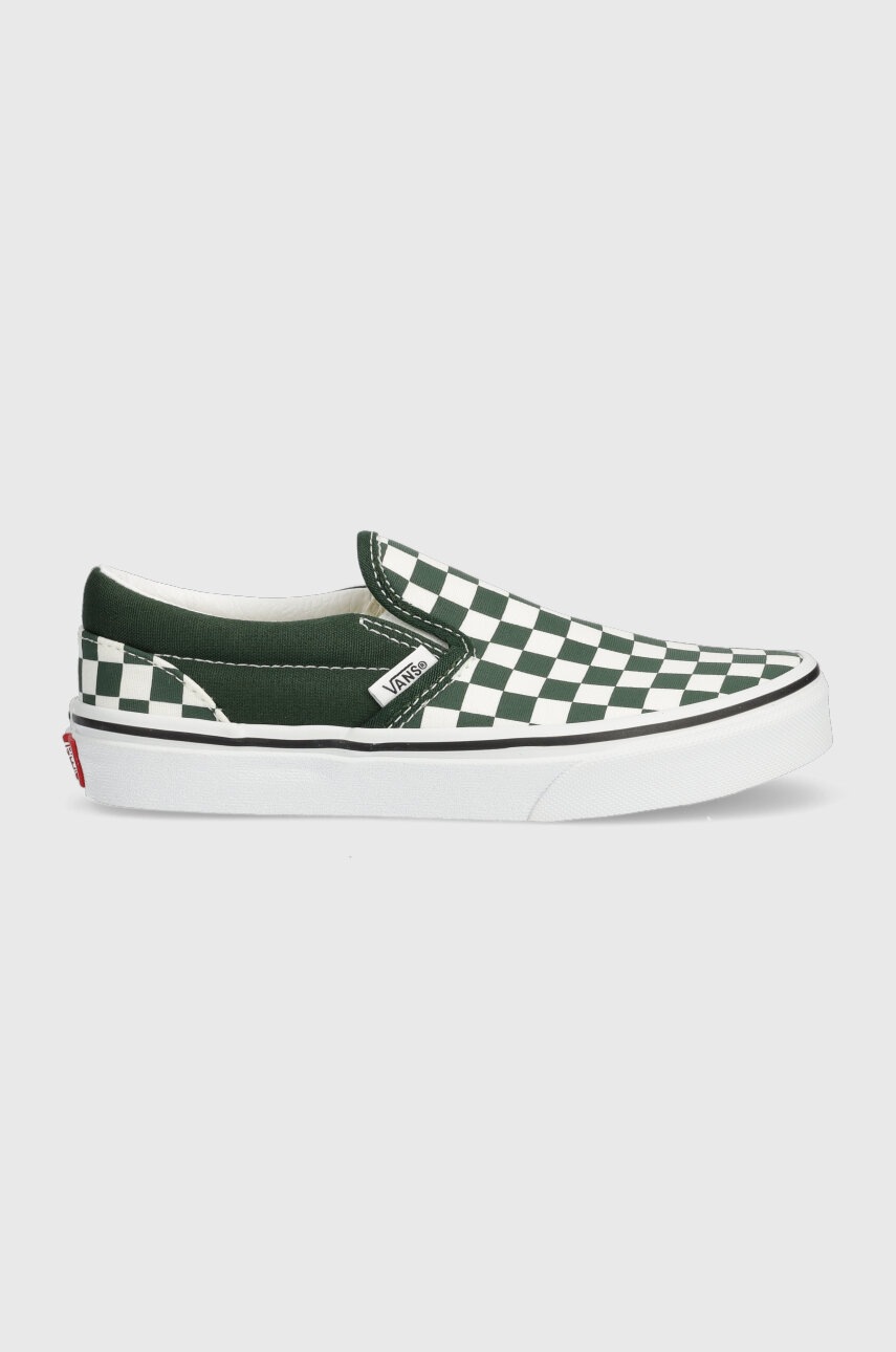 Vans tenisi copii UY Classic Slip-On culoarea verde