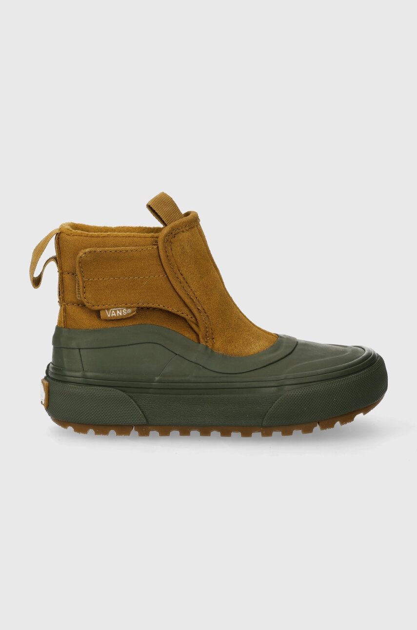 Дитячі зимові черевики Vans UY Slip-On Hi Terrain V MTE-1 VN0A5HZ6BGS1 колір коричневий Дитячі зимові черевики Vans UY Slip-On Hi Terrain V MTE-1 VN0A5HZ6BGS1 колір коричневий