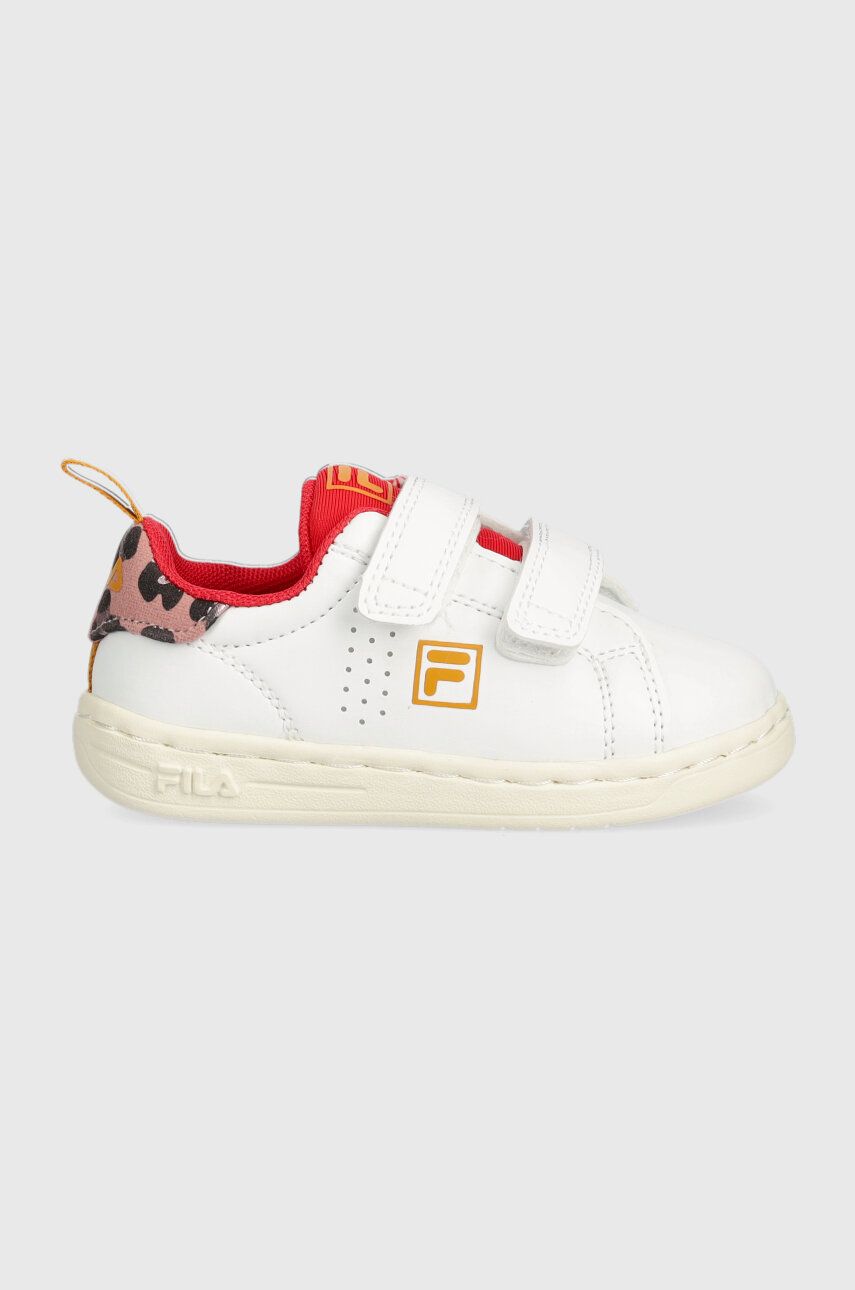 Levně Dětské sneakers boty Fila CROSSCOURT 2 NT F velcro bílá barva