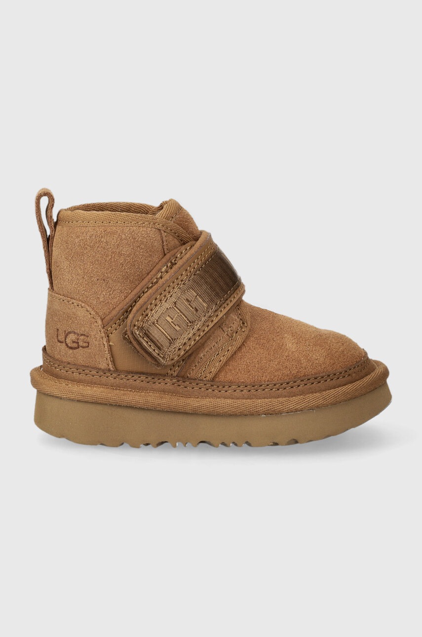 

Детские замшевые сапоги UGG T NEUMEL SNAPBACK цвет бежевый