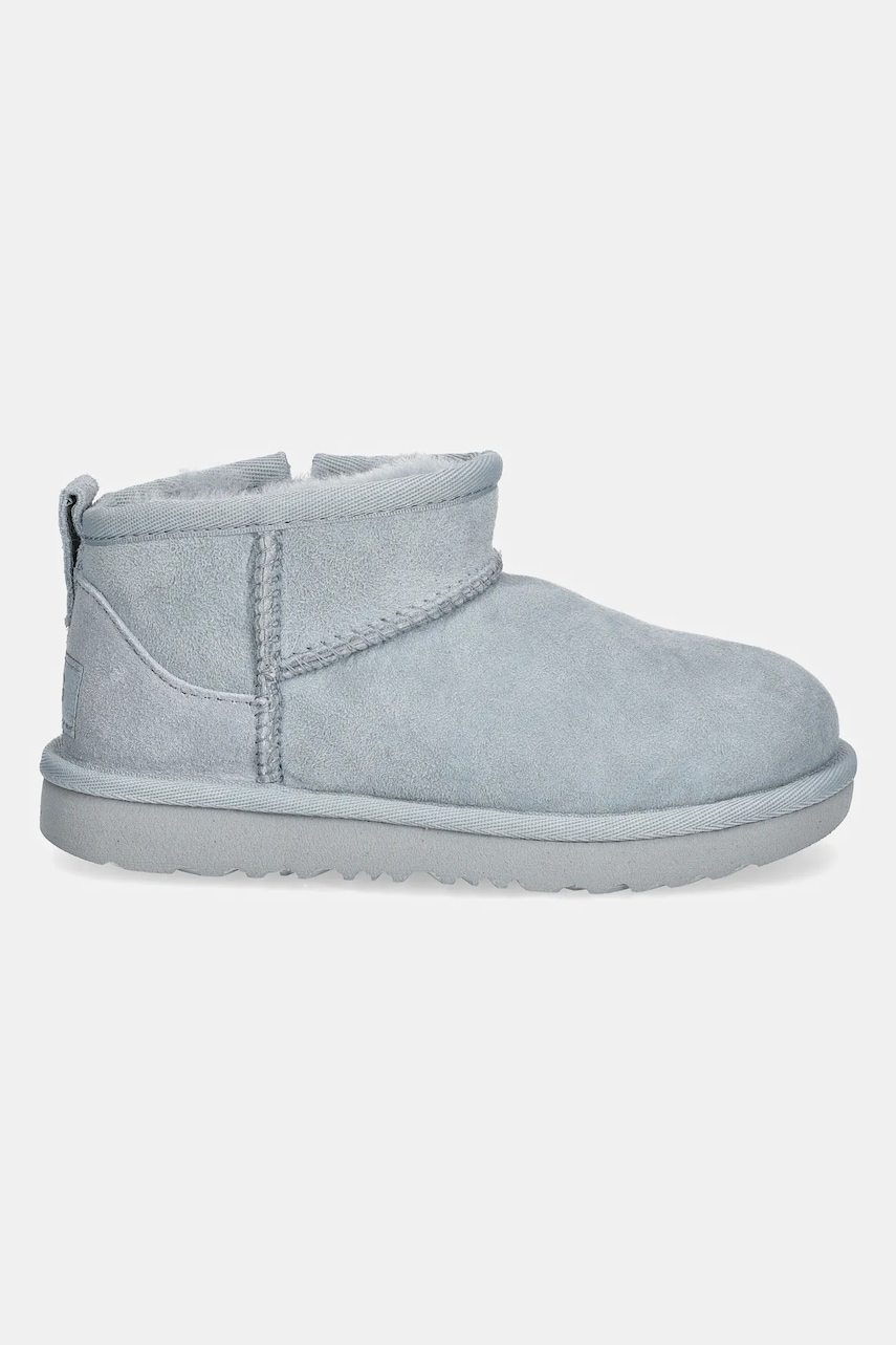 Детские замшевые сапоги UGG T CLASSIC ULTRA MINI цвет чёрный 1130750T Детские замшевые сапоги UGG T CLASSIC ULTRA MINI цвет чёрный 1130750T
