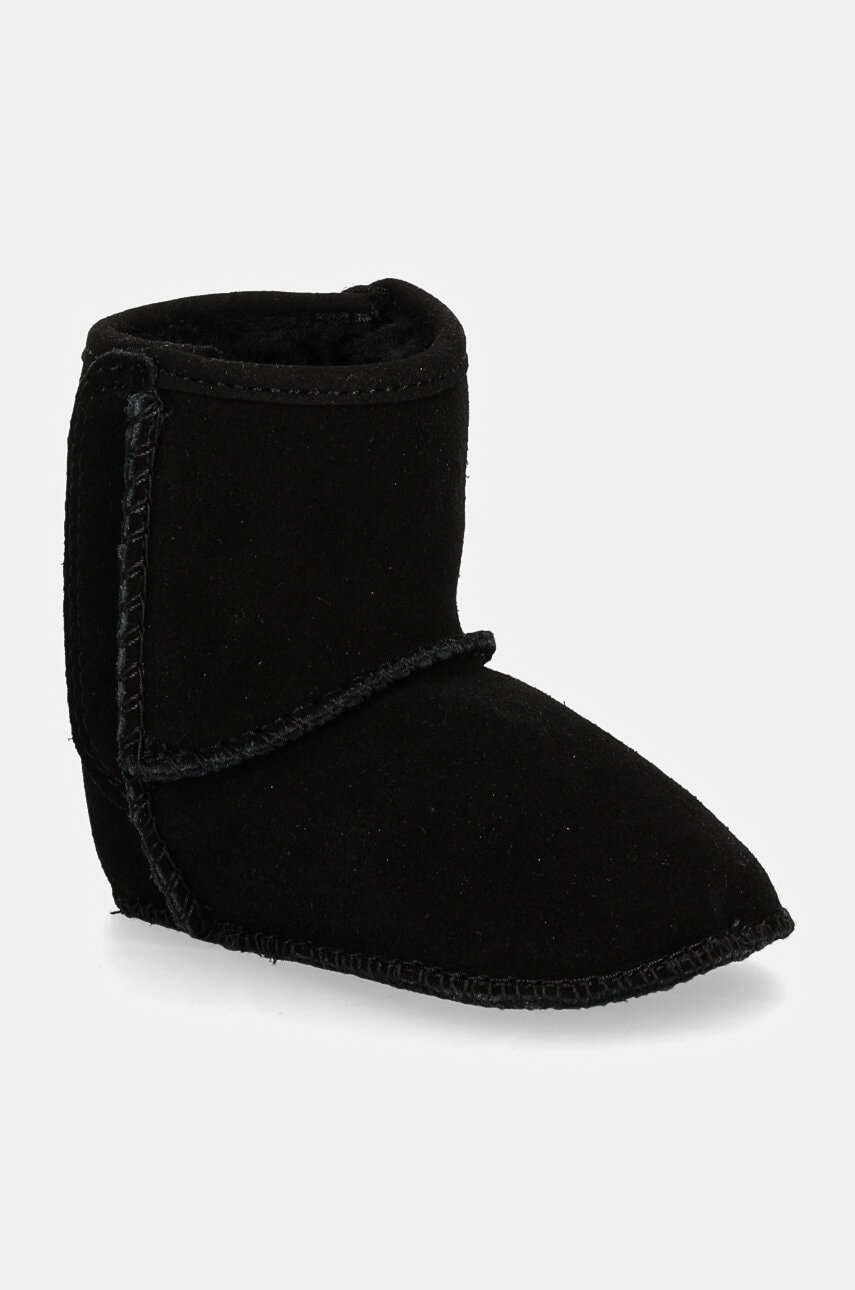 UGG pantofi din piele intoarsa pentru bebe I BABY CLASSIC culoarea negru