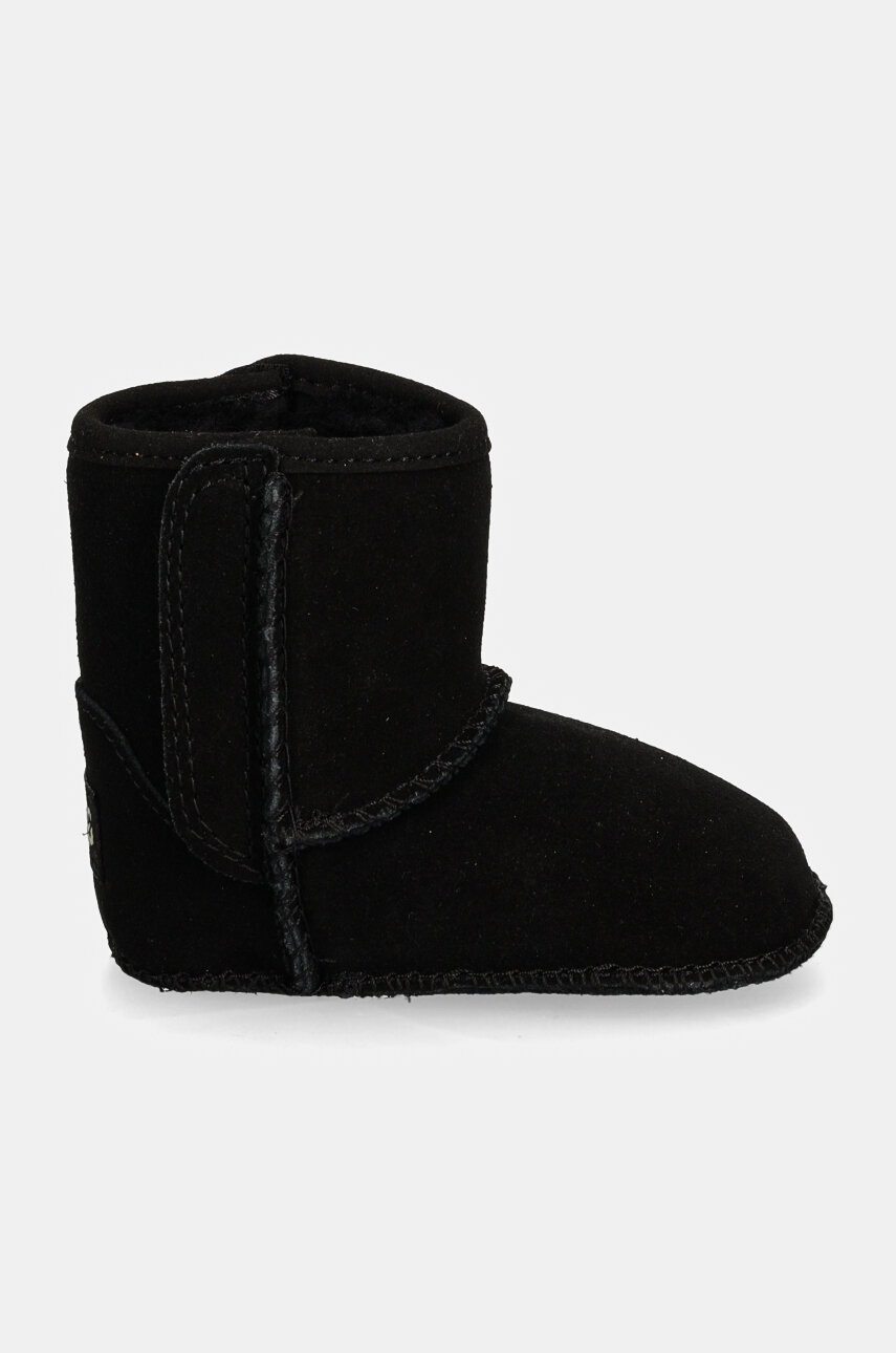 Замшеві кросівки для немовлят UGG I BABY CLASSIC колір чорний