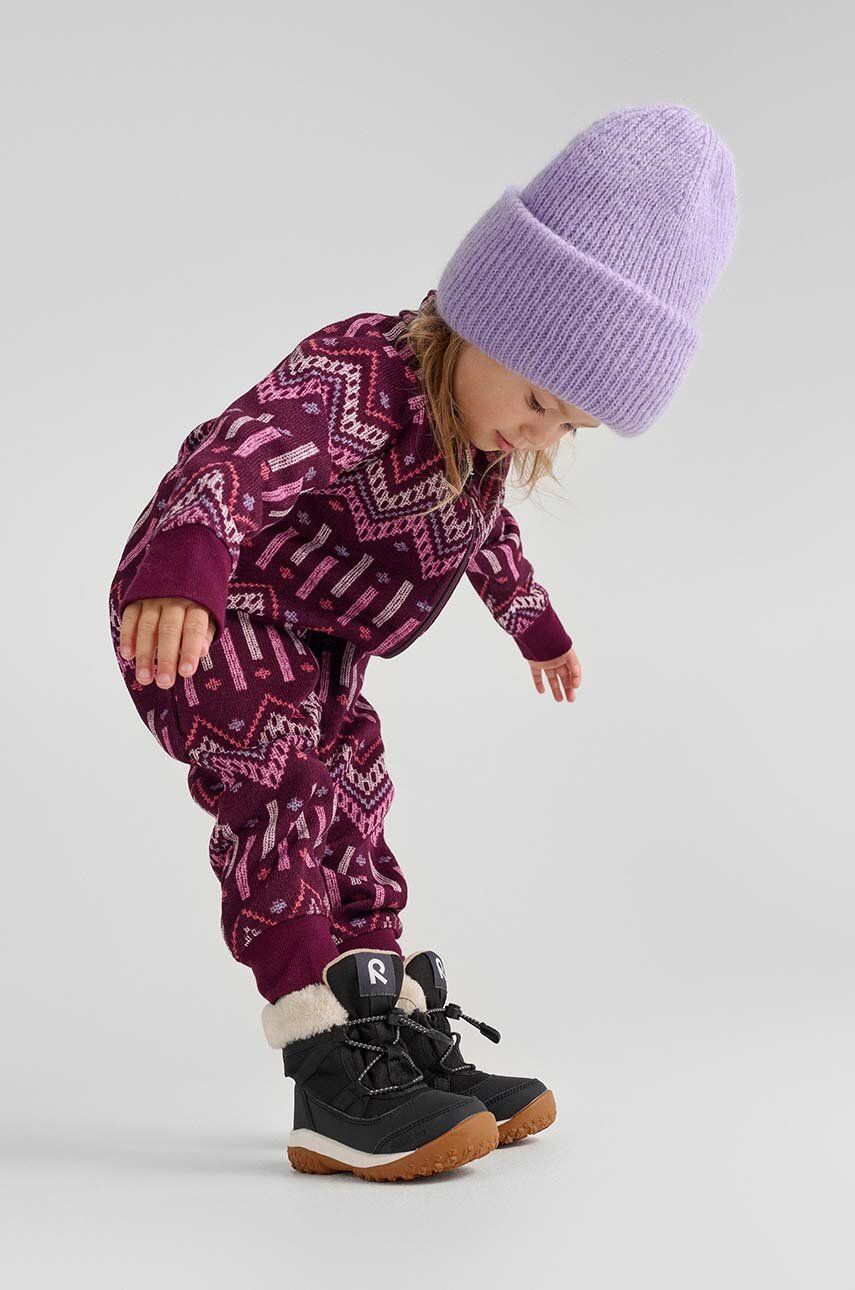 Dětské zimní boty Reima 5400035A.9BYX Samooja černá barva - černá - Svršek: Textilní materiál