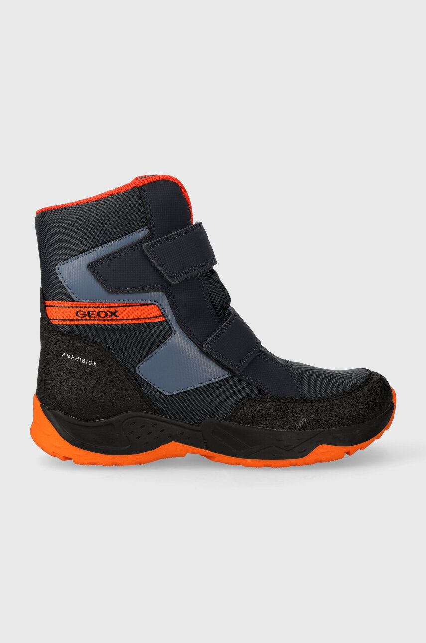 Geox cizme de iarna pentru copii J36FSA 0FUCE J SENTIERO B ABX culoarea albastru marin