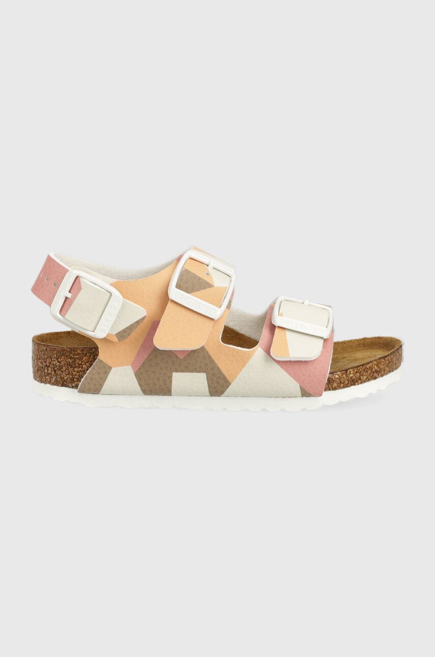 Levně Dětské sandály Birkenstock oranžová barva