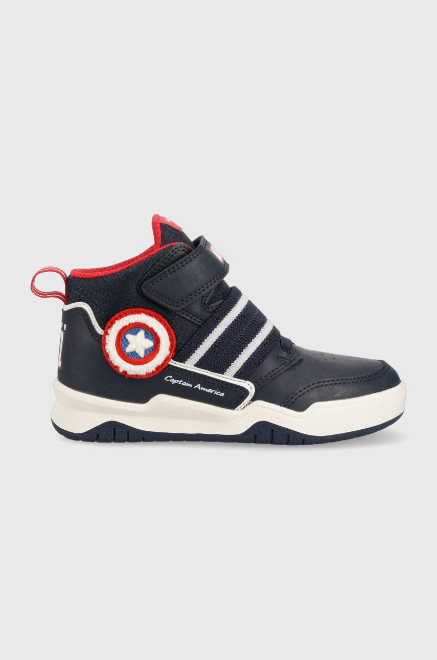 E-shop Dětské sneakers boty Geox x Marvel tmavomodrá barva