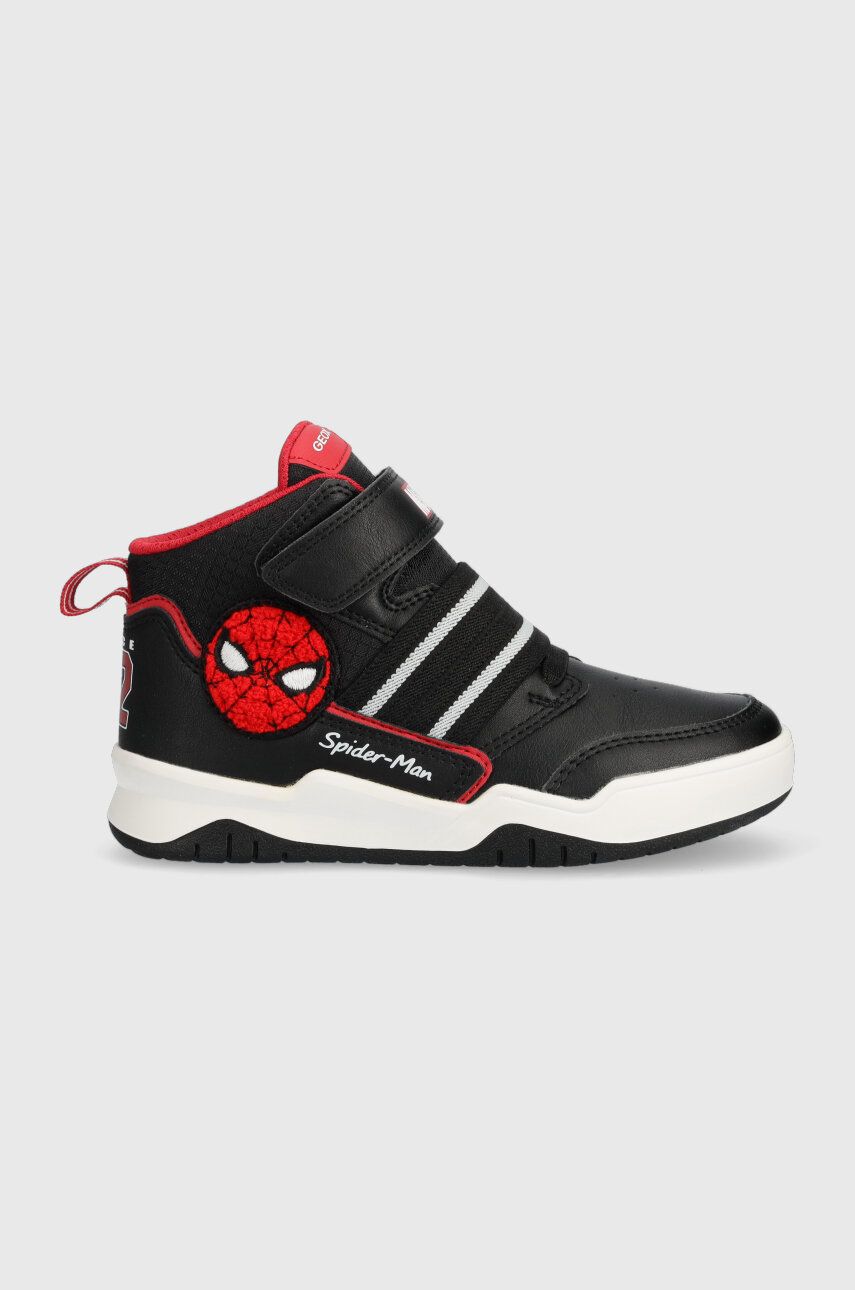 Levně Dětské sneakers boty Geox x Marvel černá barva