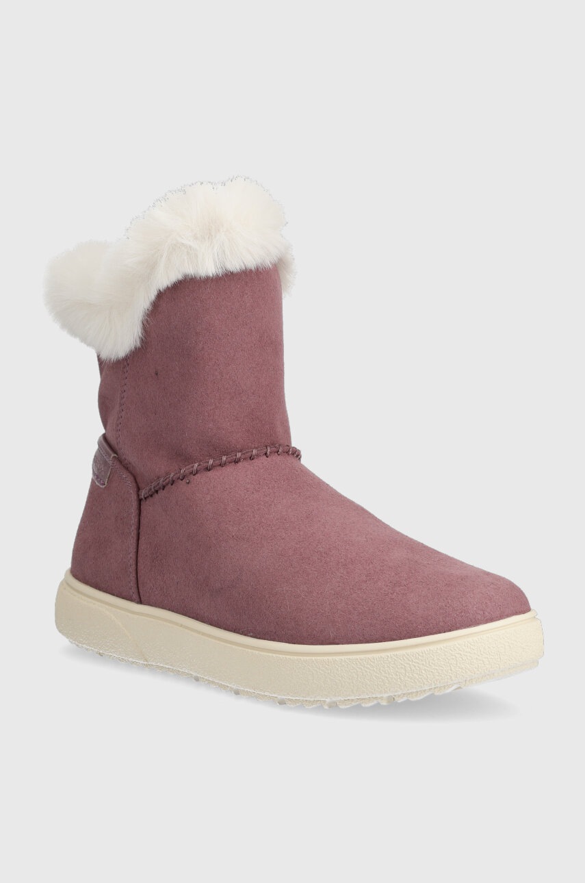 Детские зимние сапоги Geox J36HUD 000AU J THELEVEN цвет фиолетовый