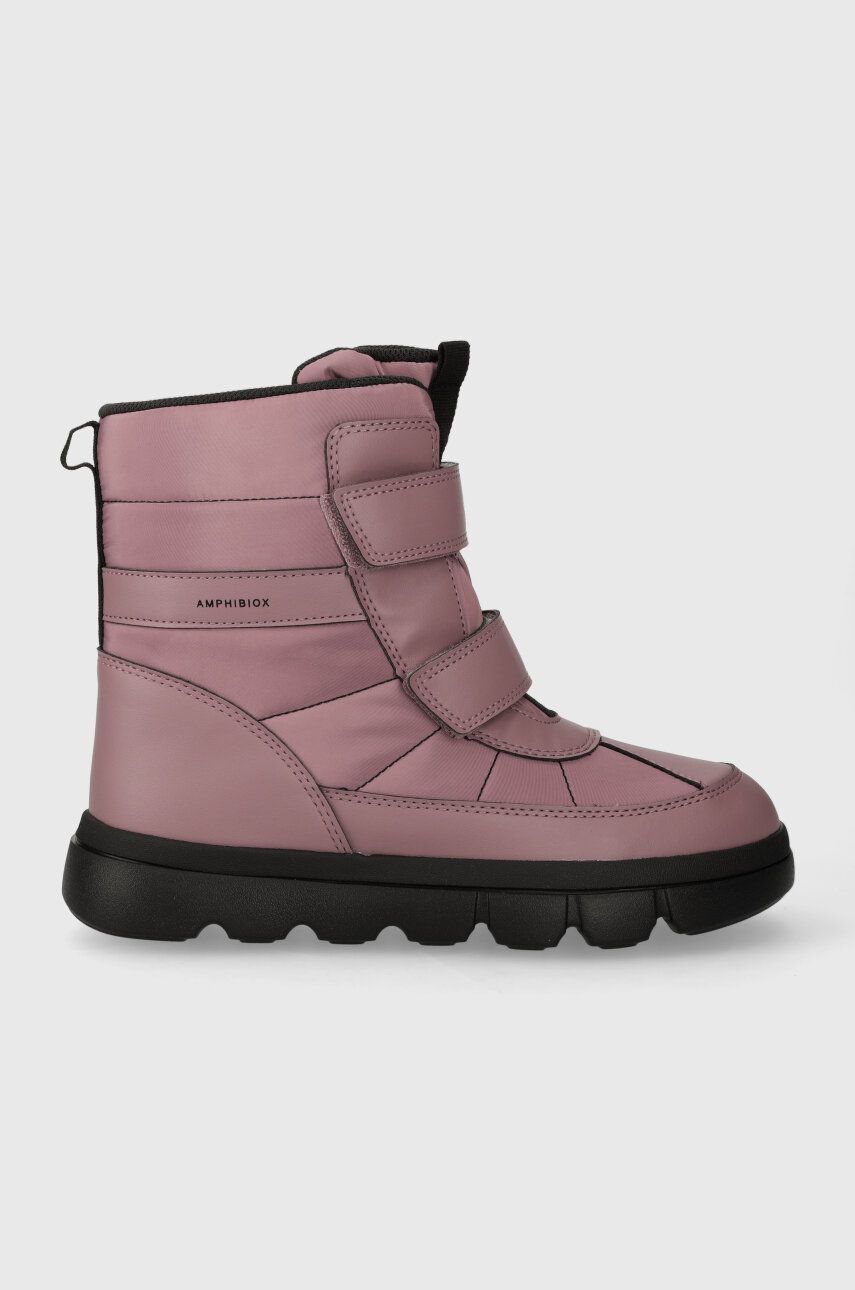Geox cizme de iarna copii WILLABOOM culoarea roz