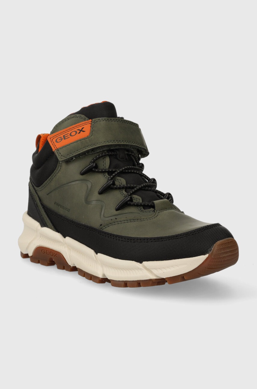 Детские зимние сапоги Geox цвет зелёный Детские зимние сапоги Geox цвет зелёный