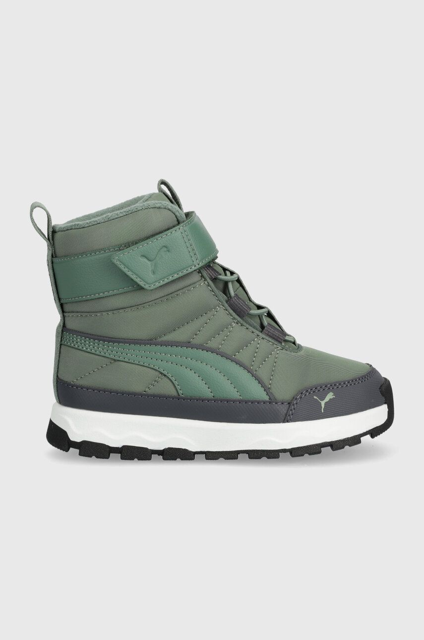 Puma cizme de iarna copii Evolve Boot AC+ PS culoarea verde