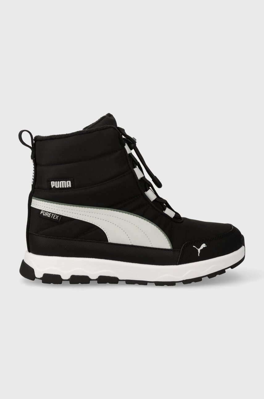 Puma cizme de iarna pentru copii Evolve Boot Puretex Jr culoarea negru