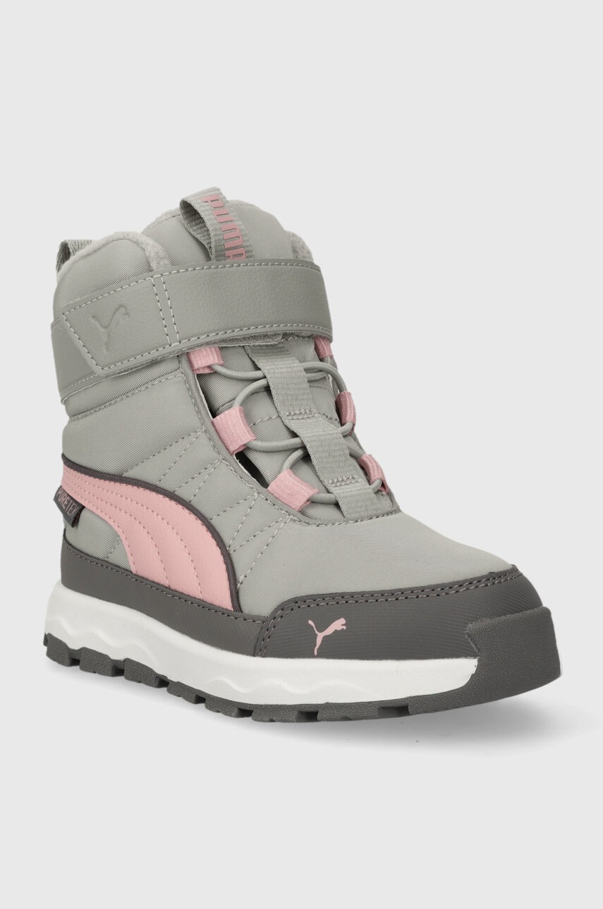 Дитячі чоботи Puma Evolve Boot Puretex AC+PS колір сірий Дитячі чоботи Puma Evolve Boot Puretex AC+PS колір сірий