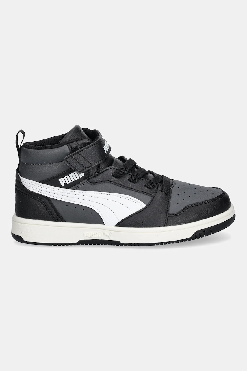 Детские кроссовки Puma Rebound V6 Mid AC+ PS цвет красный Детские кроссовки Puma Rebound V6 Mid AC+ PS цвет красный