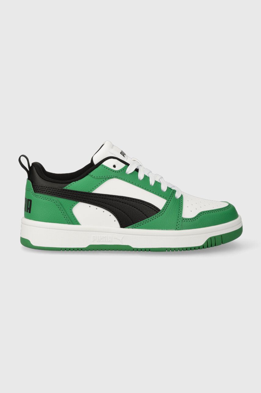 Puma sneakers pentru copii Rebound V6 Lo Jr culoarea verde