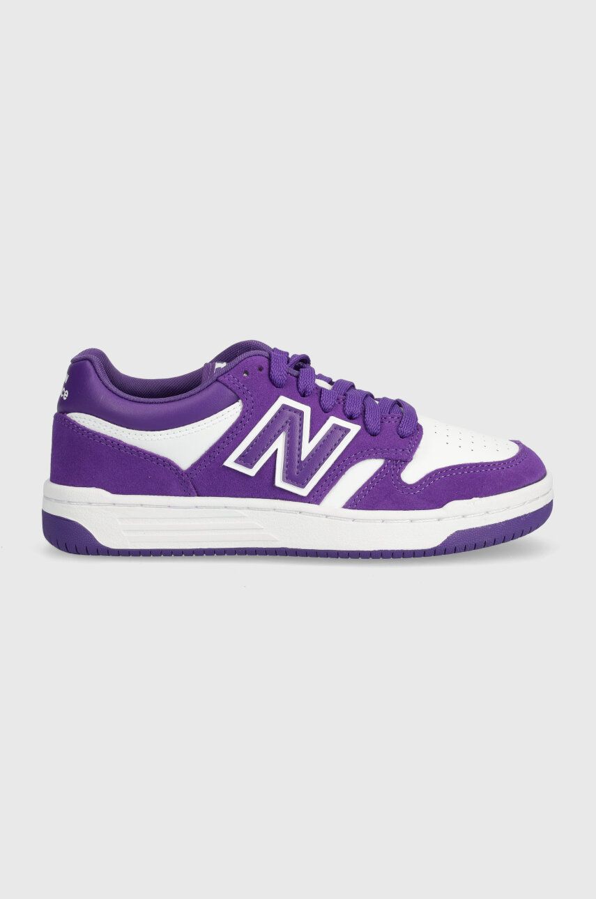 New Balance sneakers pentru copii GSB480WD culoarea violet