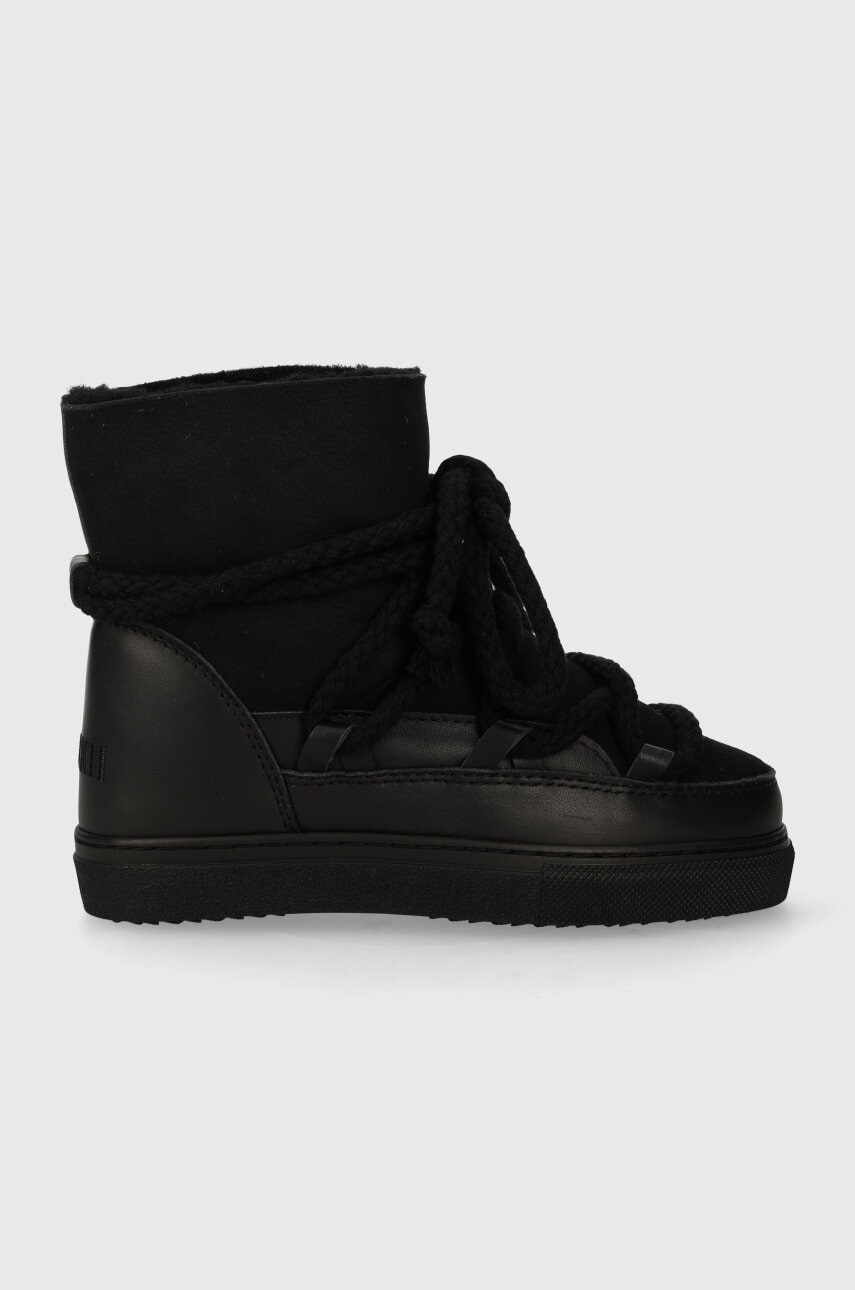 Inuikii ghete de zapada din piele pentru copii culoarea negru Inuikii ghete de zapada din piele pentru copii culoarea negru