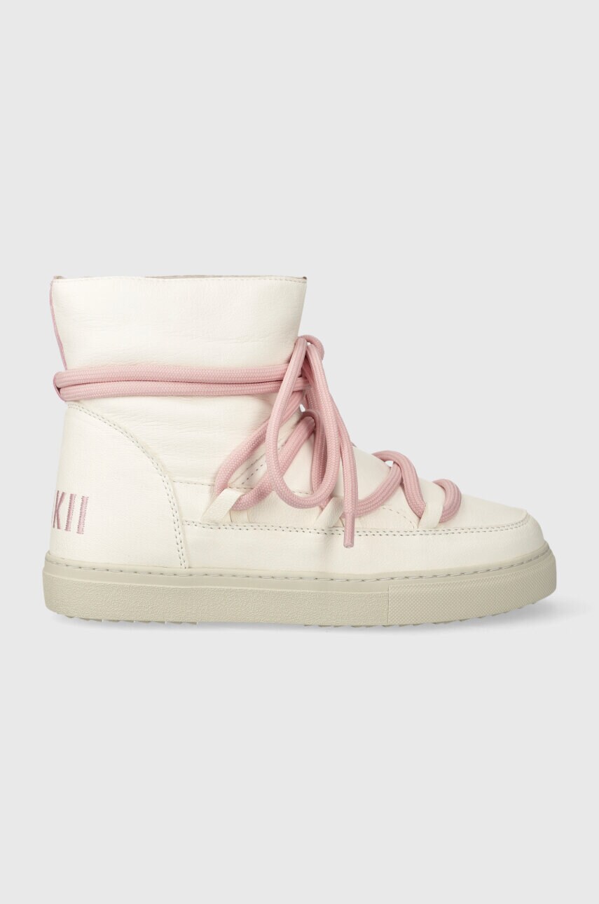 Дитячі шкіряні чоботи Inuikii колір бежевий Дитячі шкіряні чоботи Inuikii колір бежевий