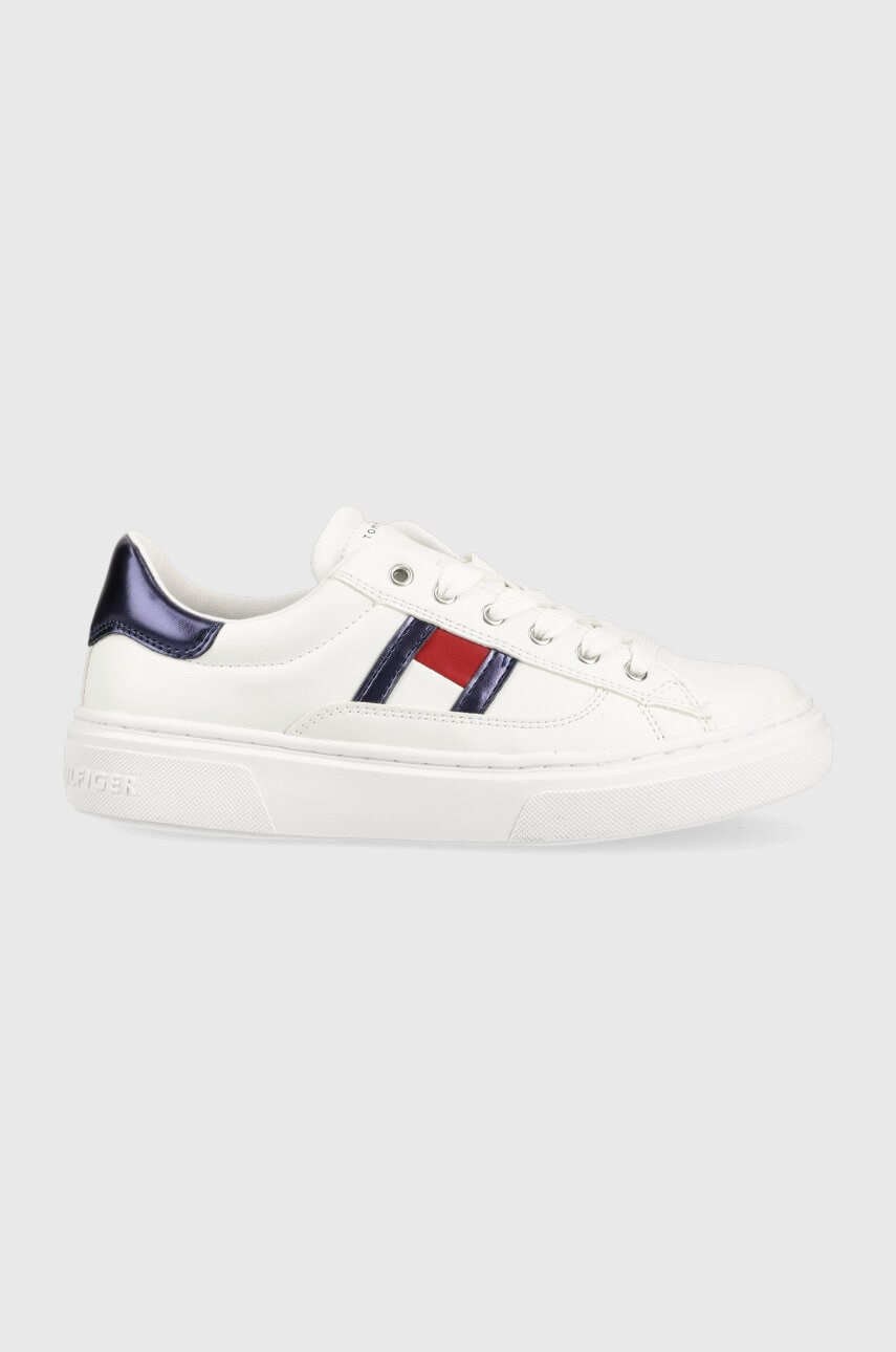 

Детски маратонки Tommy Hilfiger в бяло, Бял