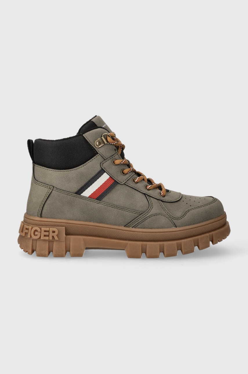 

Дитячі зимові черевики Tommy Hilfiger колір зелений