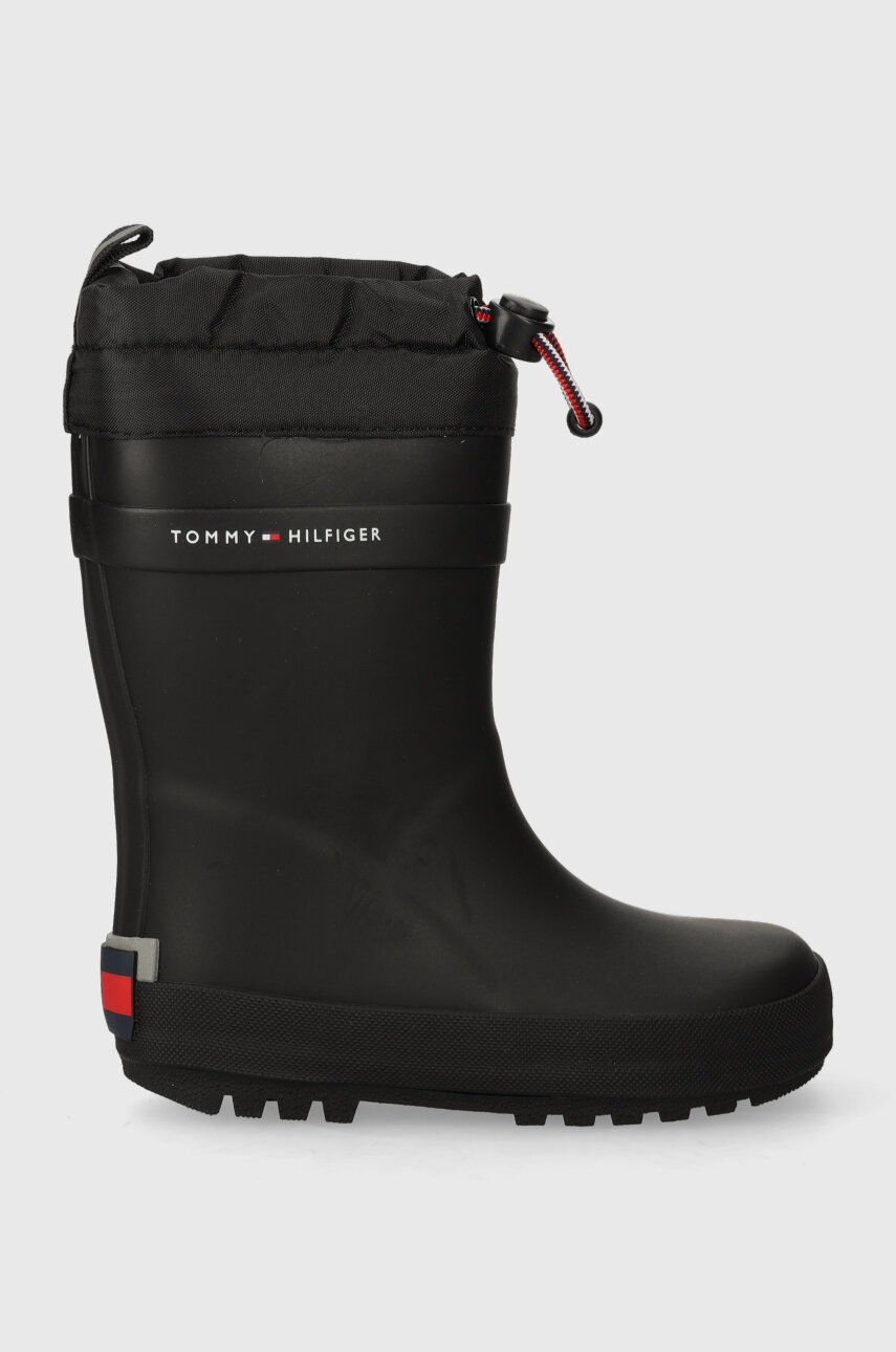 

Дитячі гумові чоботи Tommy Hilfiger колір чорний