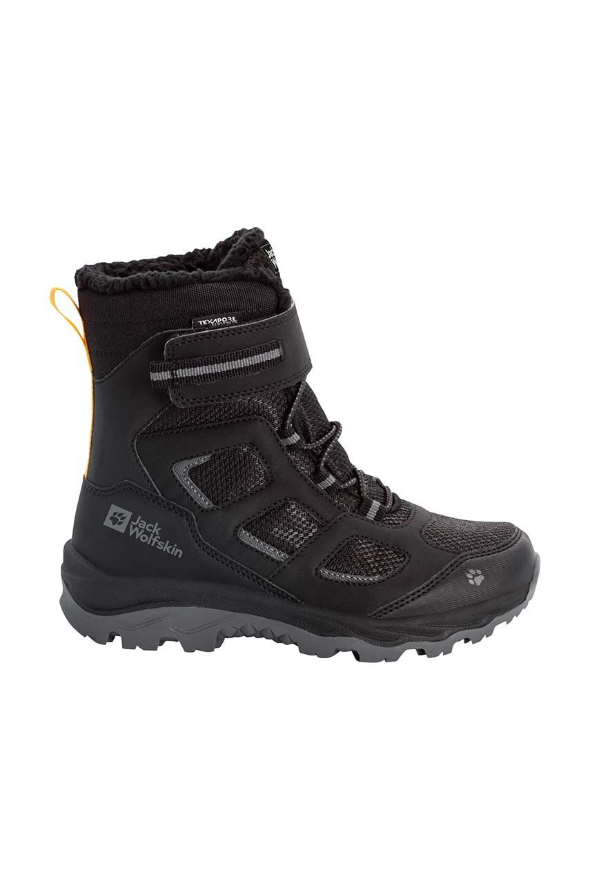 Jack Wolfskin cizme de iarna pentru copii VOJO WT TEXAPORE HIGH culoarea negru