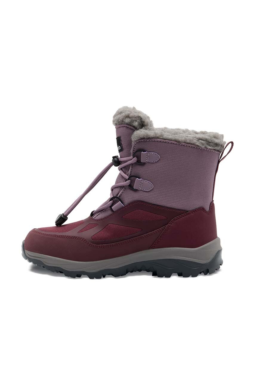 Детские зимние сапоги Jack Wolfskin VOJO SHELL XT TEXAPORE MID цвет фиолетовый