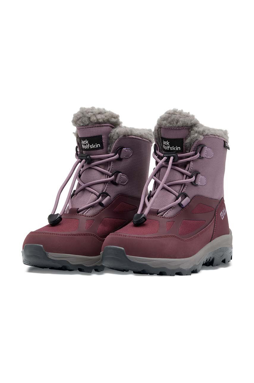 Jack Wolfskin Cizme De Iarna Pentru Copii VOJO SHELL XT TEXAPORE MID Culoarea Violet