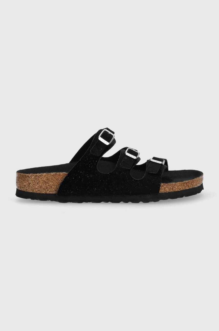 Dětské pantofle Birkenstock Florida černá barva