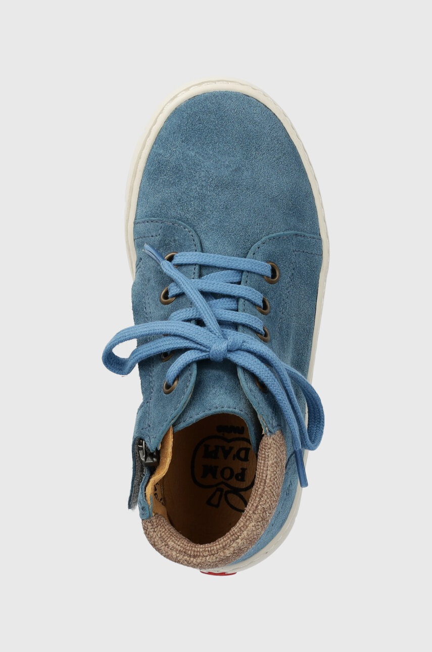 Pom D'api Dětské semišové sneakers boty Pom D'api START TOP (obrázek 4)